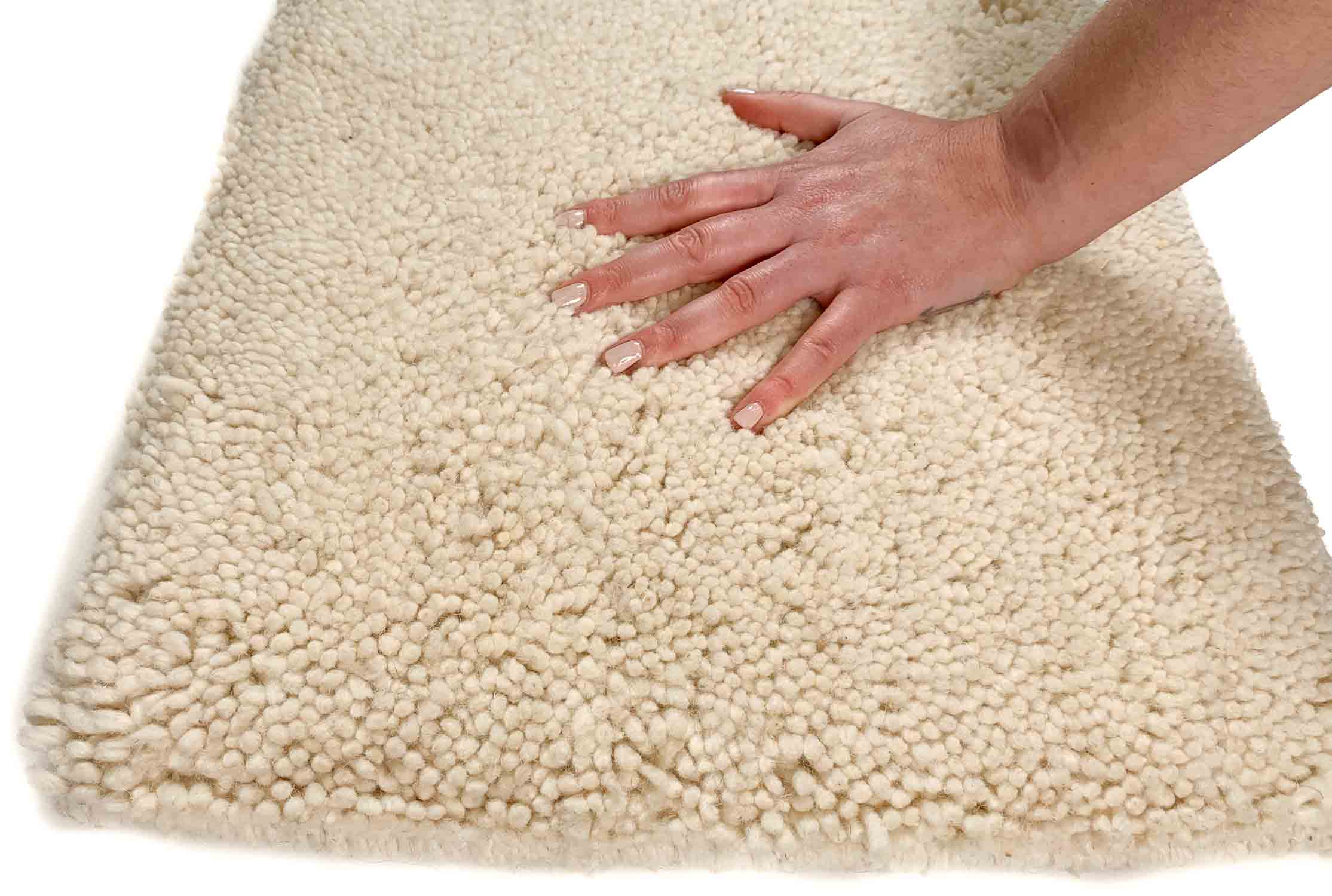 Berber-egaal-creme 250 x 200 cm